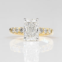 Radiant Lab Grown Engagement Ring
