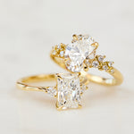 Lab-Grown Oval Diamond Yellow Gold Engagement Ring