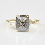 Emerald Shape Rose Cut Bella Engagement Ring