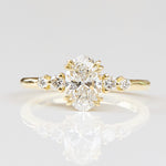 18ct Yellow Gold Oval Lab Grown Diamond Engagement Ring