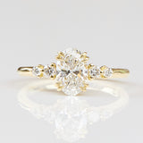 18ct Yellow Gold Oval Lab Grown Diamond Engagement Ring