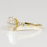 18ct Yellow Gold Oval Lab Grown Diamond Engagement Ring