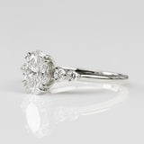  Oval Lab Grown Diamond Engagement Ring