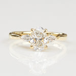 18ct Yellow Gold Oval Lab Grown Diamond Engagement Ring