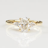 18ct Yellow Gold Oval Lab Grown Diamond Engagement Ring