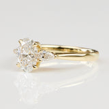 18ct Yellow Gold Oval Lab Grown Diamond Engagement Ring