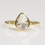 Pear Shape Diamond Engagement Ring, Juno Setting