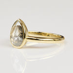 Pear Shape Diamond Engagement Ring, Juno Setting