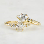 18ct Yellow Gold Oval Lab Grown Diamond Engagement Ring