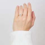 1.04ct Oval Lab Grown Diamond Engagement Ring, Luna Setting