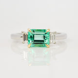 Brazilian Emerald Engagement Ring