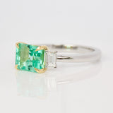 Brazilian Emerald Engagement Ring