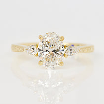 Oval Lab Grown Diamond Engagement Ring