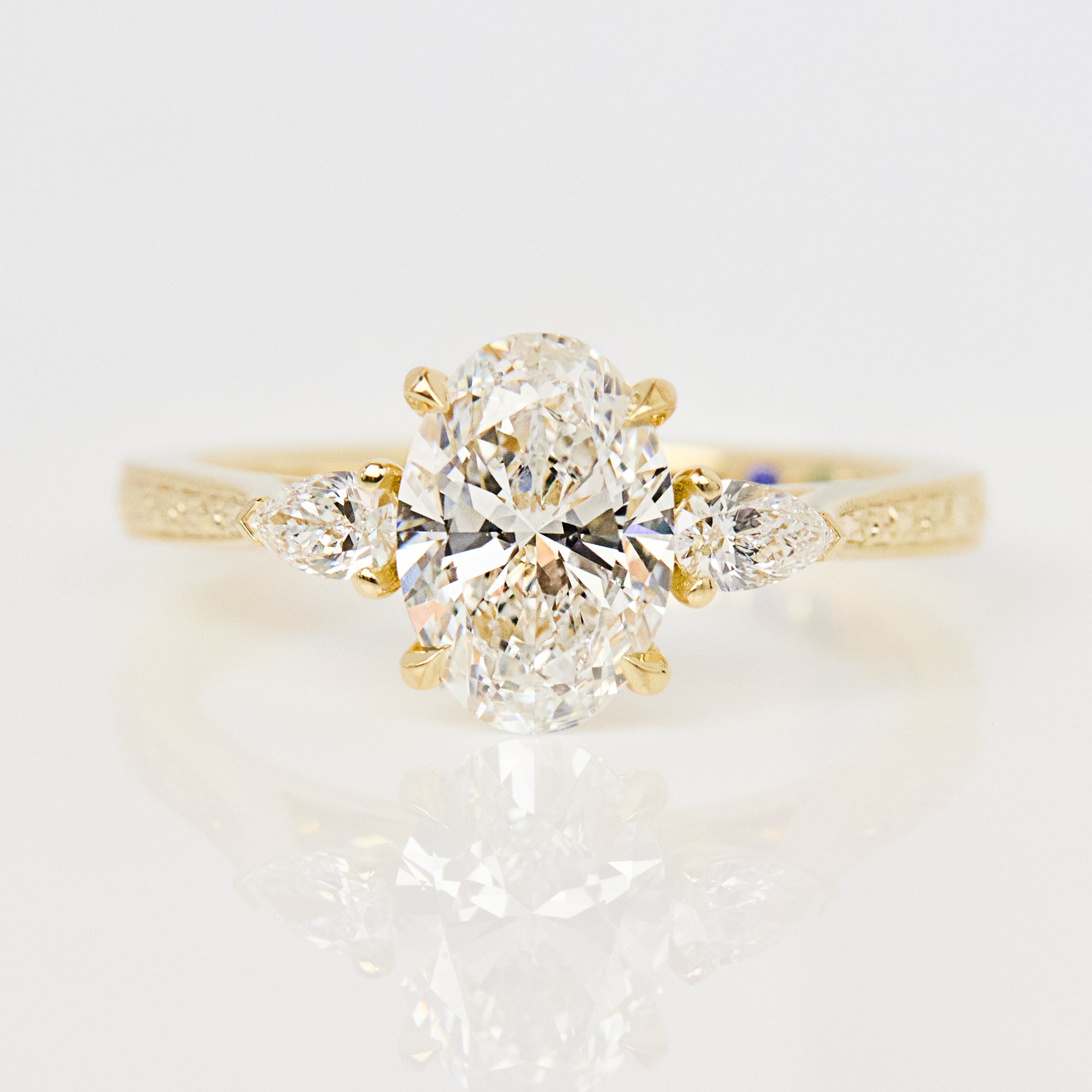 Oval Lab Grown Diamond Engagement Ring