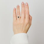 18ct yellow gold sapphire ring