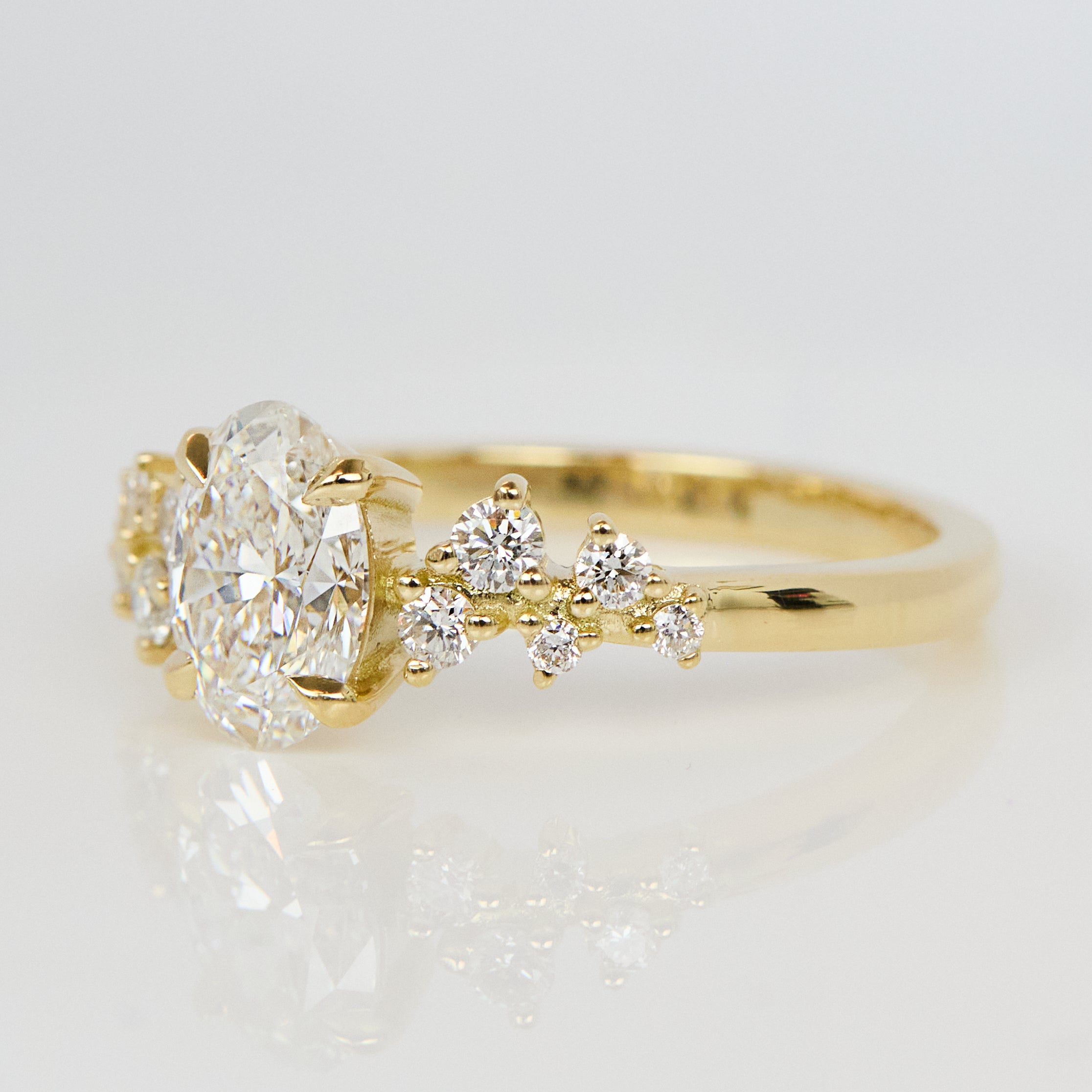 Oval Lab Grown Diamond Engagement Ring