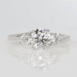 Round Brilliant Cut Lab Grown Diamond Engagement Ring