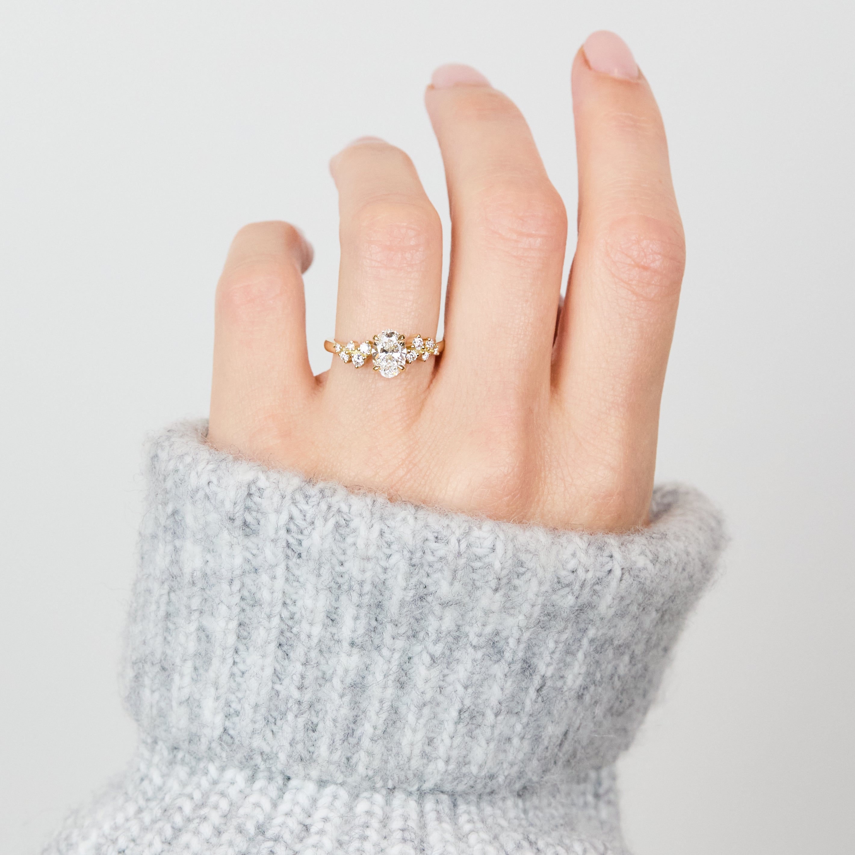 Oval Lab Grown Diamond Engagement Ring
