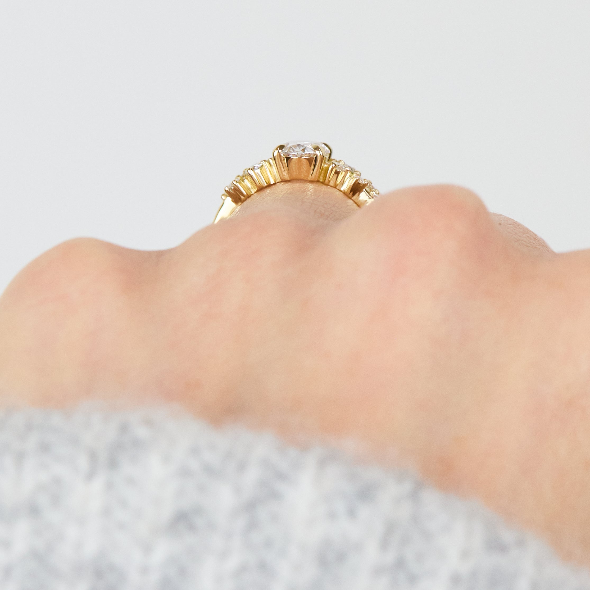 Oval Lab Grown Diamond Engagement Ring