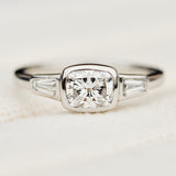1ct Cushion Cut Lab-Grown Diamond Engagement Ring, One of a Kind