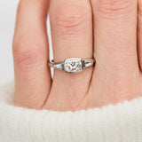 1ct Cushion Cut Lab-Grown Diamond Engagement Ring, One of a Kind