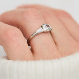 1ct Cushion Cut Lab-Grown Diamond Engagement Ring, One of a Kind