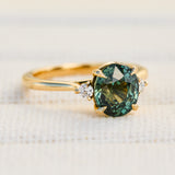 2.88ct Madagascan Sapphire Engagement Ring, Freya Setting