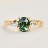 1ct Yellow Sapphire Engagement Ring, Luna Setting