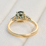 1ct Yellow Sapphire Engagement Ring, Luna Setting