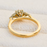 1.60ct Lab-Grown Oval Diamond Engagement Ring, Iris Setting