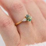 1ct Yellow Sapphire Engagement Ring, Luna Setting