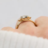 1ct Round Brilliant Cut Lab-Grown Diamond Engagement Ring, Daisy-Mae Setting