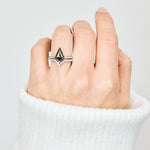 2ct Salt & Pepper Diamond Engagement Ring