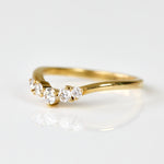 18ct yellow gold diamond wedding ring women