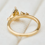 1.03ct Pear Lab Grown Diamond Engagement Ring, Alba Setting