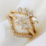 18ct yellow gold diamond wedding ring women