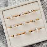 Lab-grown yellow gold diamond rings
