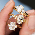 Lab-Grown Oval Diamond Yellow Gold Engagement Ring