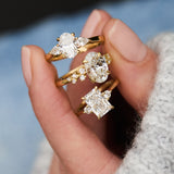 Lab-Grown Oval Diamond Yellow Gold Engagement Ring