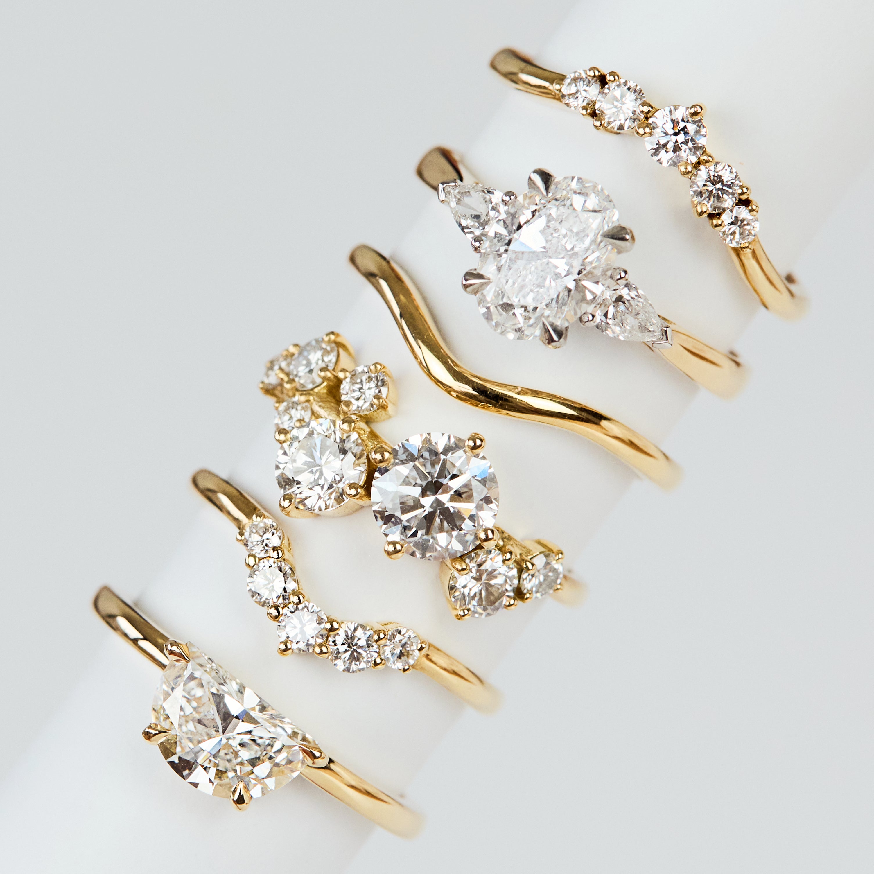 18ct yellow gold diamond wedding ring women
