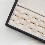 Lab-grown diamond yellow gold engagement rings