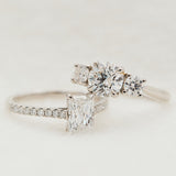 Lab-grown diamond platinum engagement rings