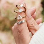 Lab-grown diamond yellow gold engagement rings