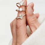 Lab-grown diamond yellow gold engagement rings