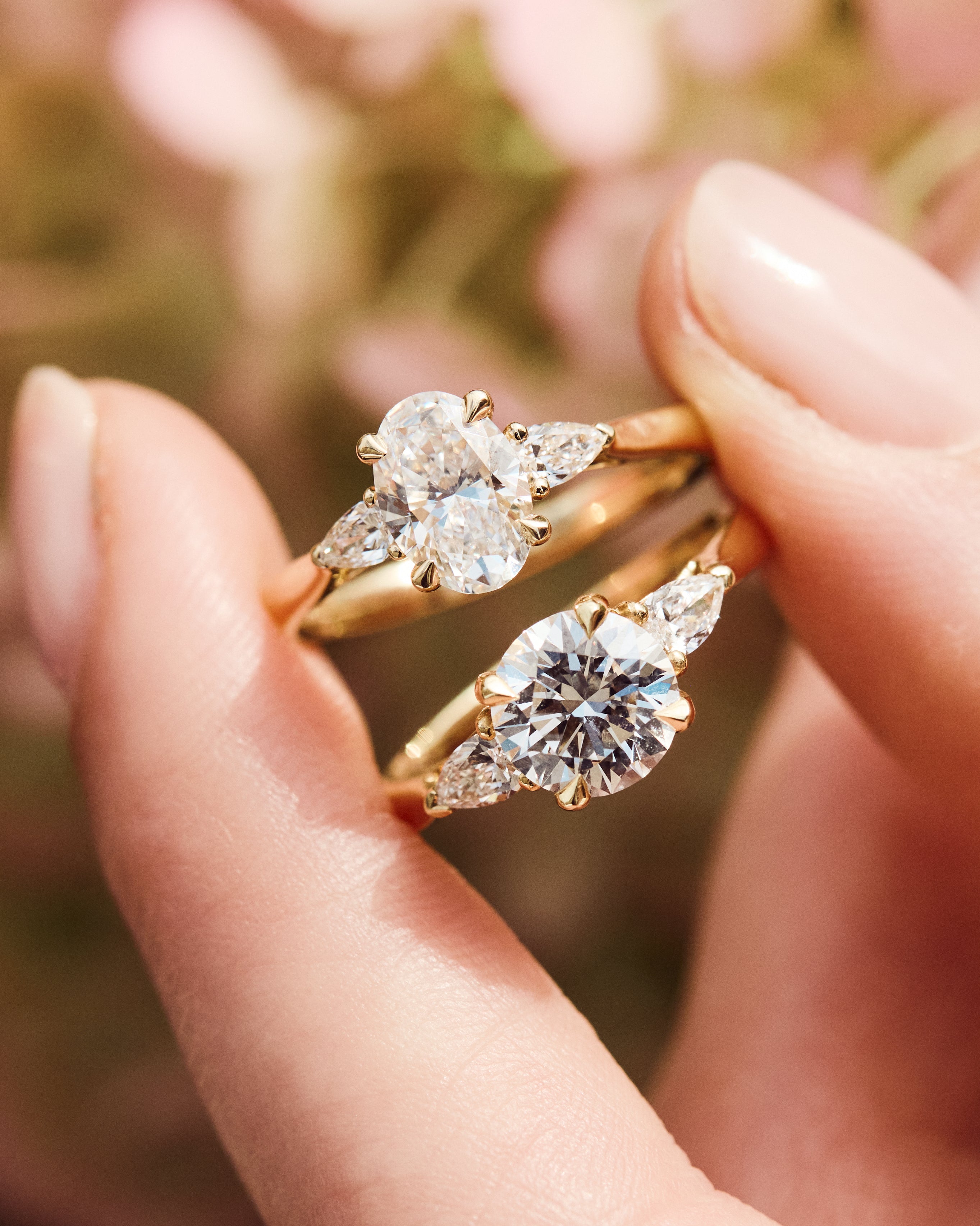 Lab-grown engagement rings