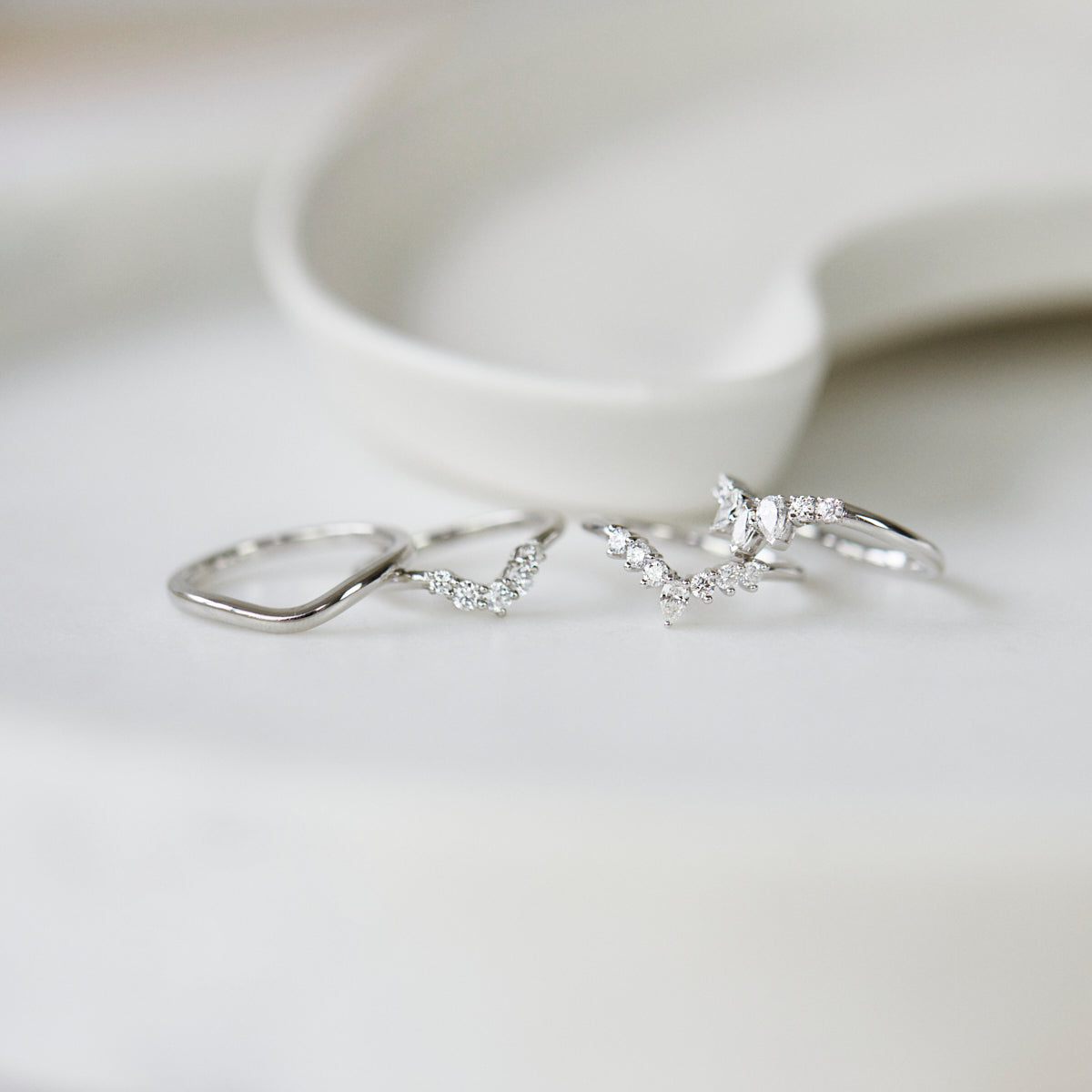 Platinum diamond wedding ring women