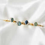 Coloured gemstone engagement rings