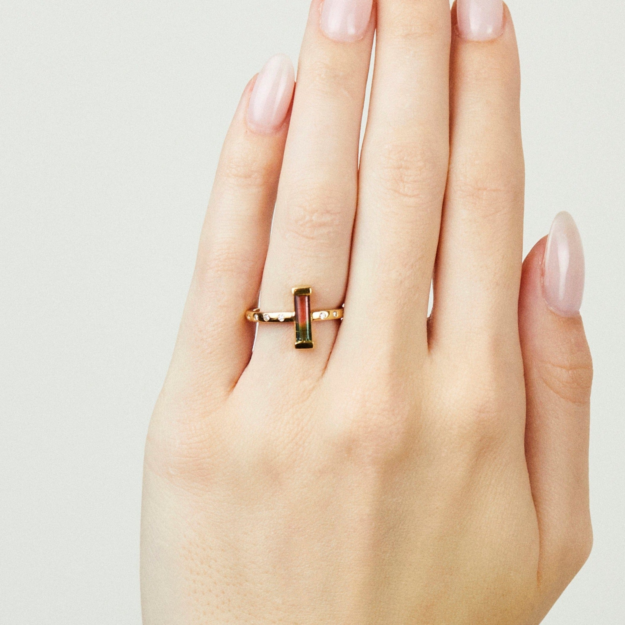 Coloured gemstone engagement rings