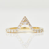 18ct yellow gold diamond wedding ring women