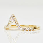 18ct yellow gold diamond wedding ring women